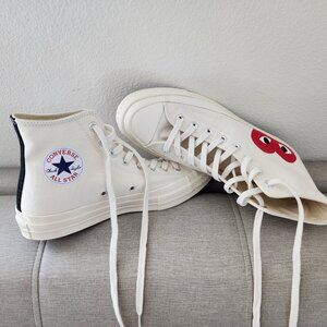 NWT – Comme Des Garçons Play x Converse High Tops Sneakers